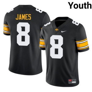 Black Iowa Alumni Youth College Football Evan James #8 Jerseys 455087-685