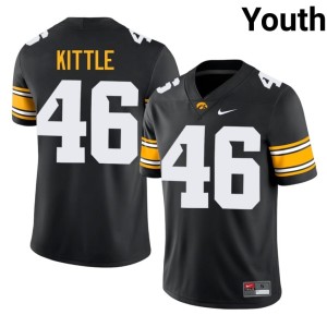 Black Alumni UIowa George Kittle #46 College Football Youth Jerseys 469565-697