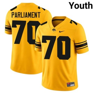 Gold #70 Youth College Football Hudson Parliament Stitched U of I Jersey 210763-890