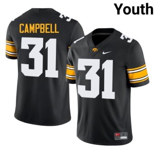 Black U of I University #31 Youth Jack Campbell College Football Jersey 415900-284