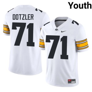 White College Football #71 Youth Iowa Jack Dotzler NCAA Jersey 135423-685