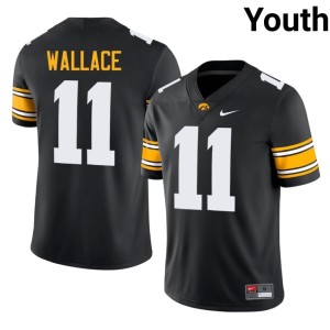 Black #11 Youth Limited Jacob Wallace Hawks College Football Jersey 359687-737