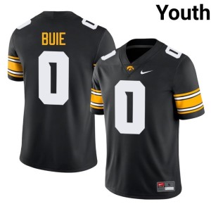 Black Youth College Football Hawks Jarriett Buie NCAA #0 Jerseys 597765-457