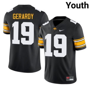 Black Iowa Hawkeyes Kyler Gerardy College Football Youth #19 University Jersey 188445-356