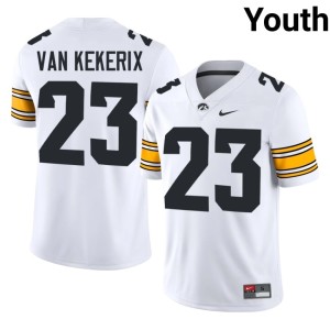 White U of I College Football Landyn Van Kekerix Alumni Youth #23 Jersey 778690-961