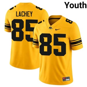Gold College Football #85 University of Iowa Luke Lachey Youth Replica Jerseys 352919-189