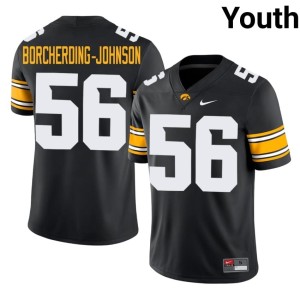 Black College Football IOWA Maddux Borcherding-Johnson Youth Game #56 Jersey 699842-741