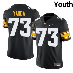 Black Iowa Hawkeyes Youth Marshal Yanda College Football Game #73 Jerseys 656539-940