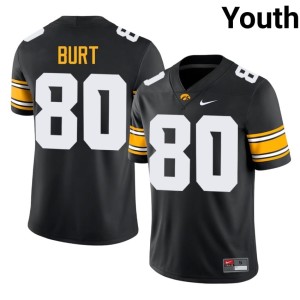 Black Michael Burt College Football U of I Replica Youth #80 Jerseys 404273-743