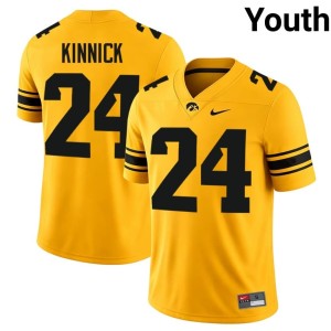 Gold Iowa Limited Youth Nile Kinnick College Football #24 Jerseys 648923-128