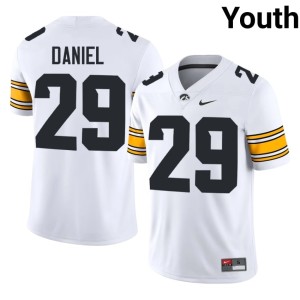 White Youth Alumni #29 Noah Daniel IOWA College Football Jerseys 520144-348