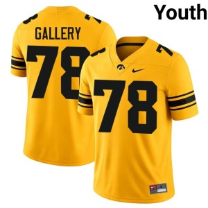 Gold Player Iowa Robert Gallery College Football Youth #78 Jerseys 475544-946