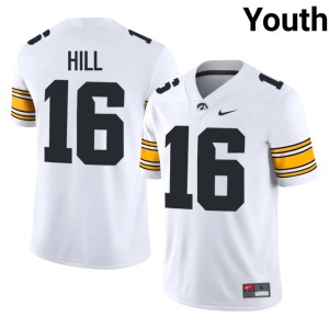 White #16 Ronnie Hill Youth 2026 U of I College Football Jerseys 705318-779