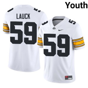 White College Football #59 Limited Youth Iowa Trevor Lauck Jersey 911476-612