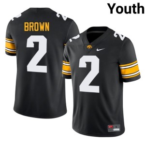 Black #2 Youth Tyler Brown Limited College Football Iowa Jersey 523127-428