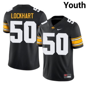 Black High School #50 Iowa Youth Will Lockhart College Football Jerseys 851435-476