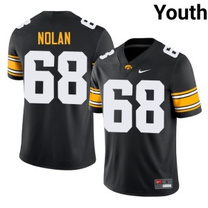 Black Iowa Will Nolan 2026-27 #68 Youth College Football Jerseys 665732-260
